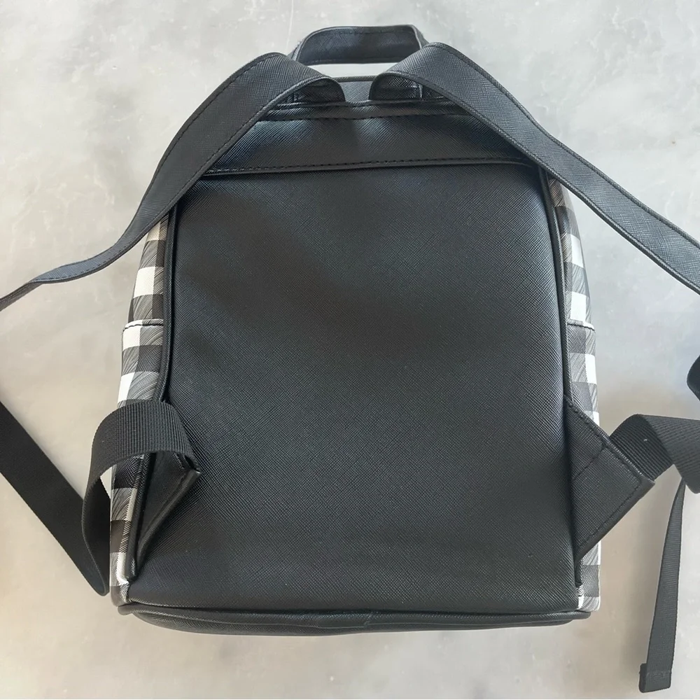 Gingham backpack. 10” x 8”